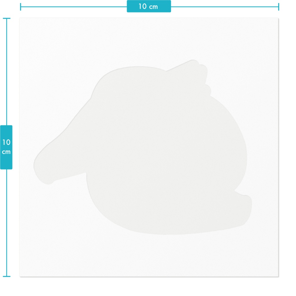 メジェド様に乗り移られてしまったハシビロコウさんステッカー