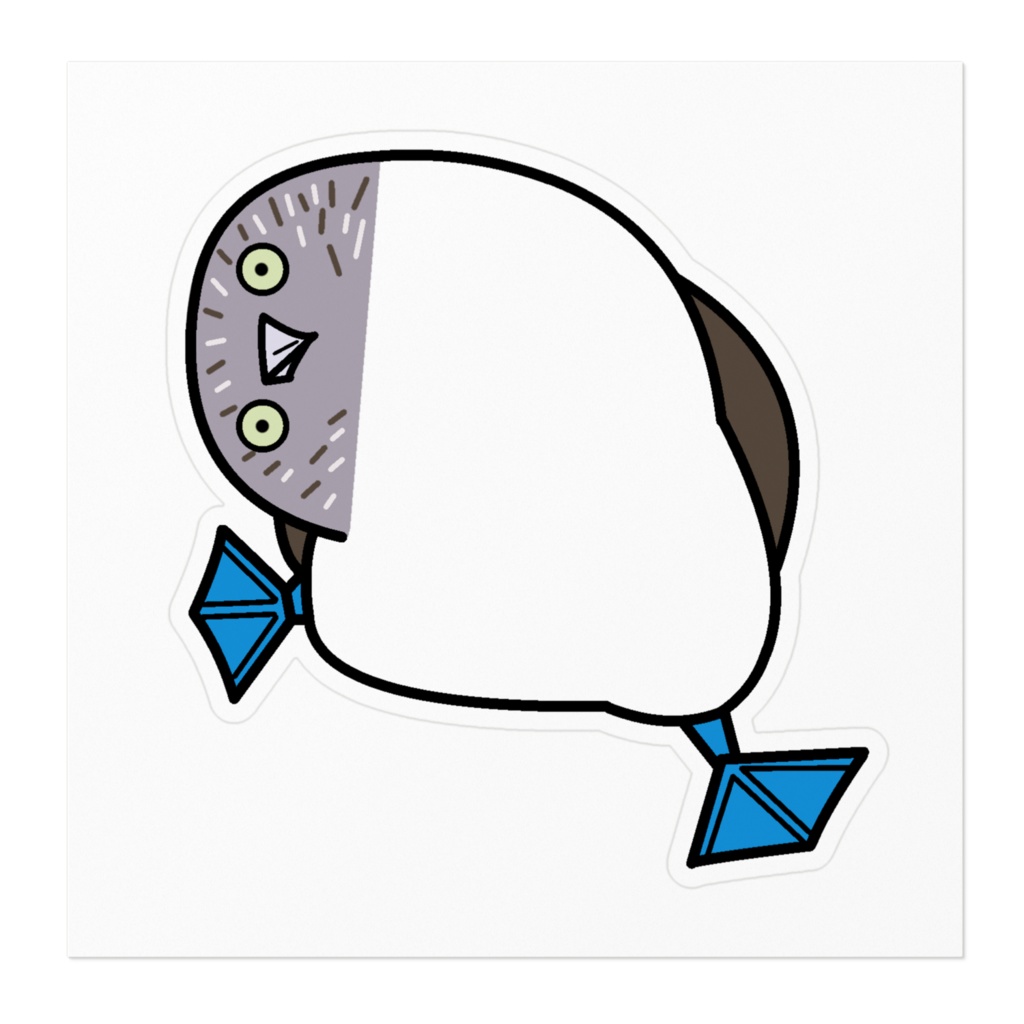 踊るアオアシカツオドリさんステッカー