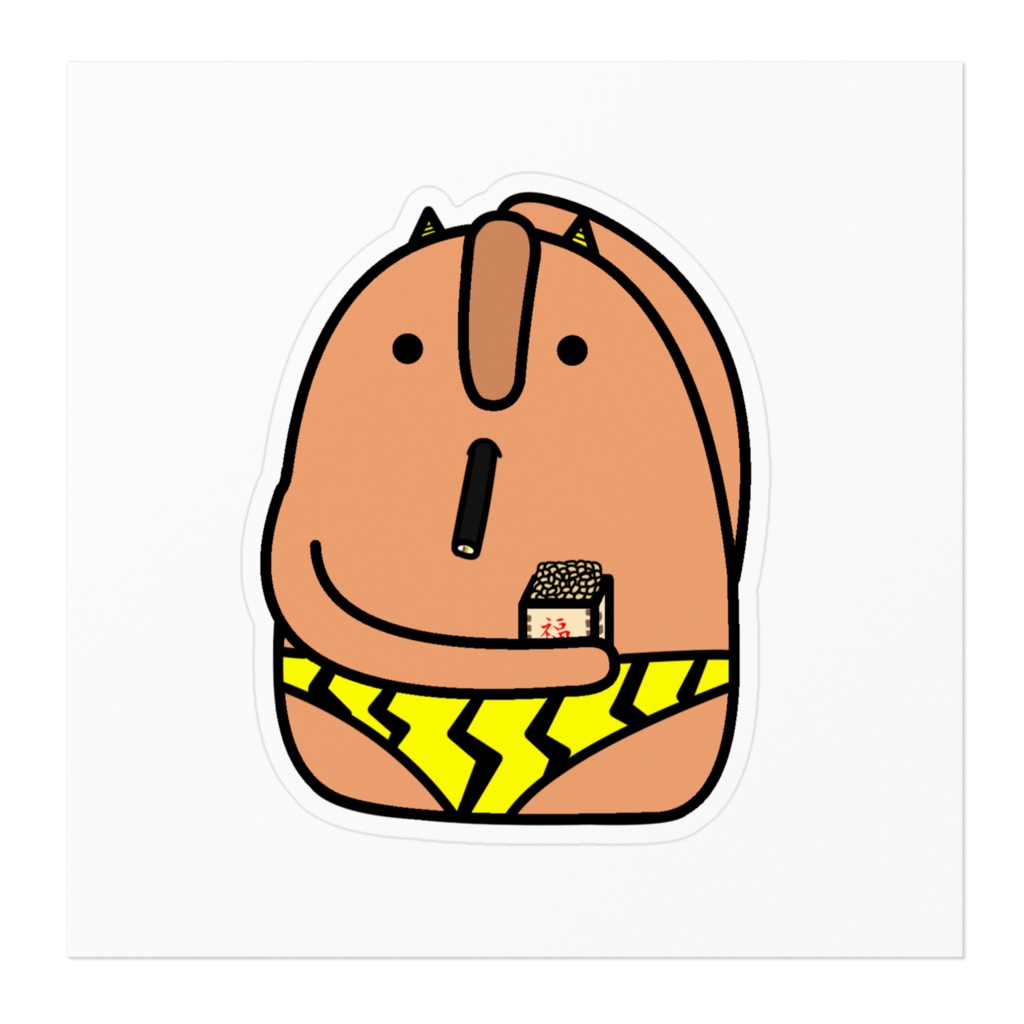 節分はにわステッカー