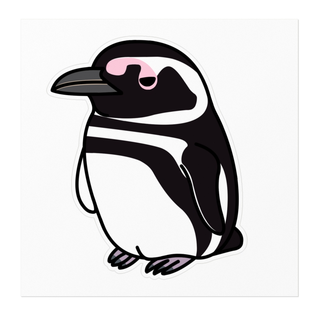 墨田区にやって来てしまったマゼランペンギンステッカー