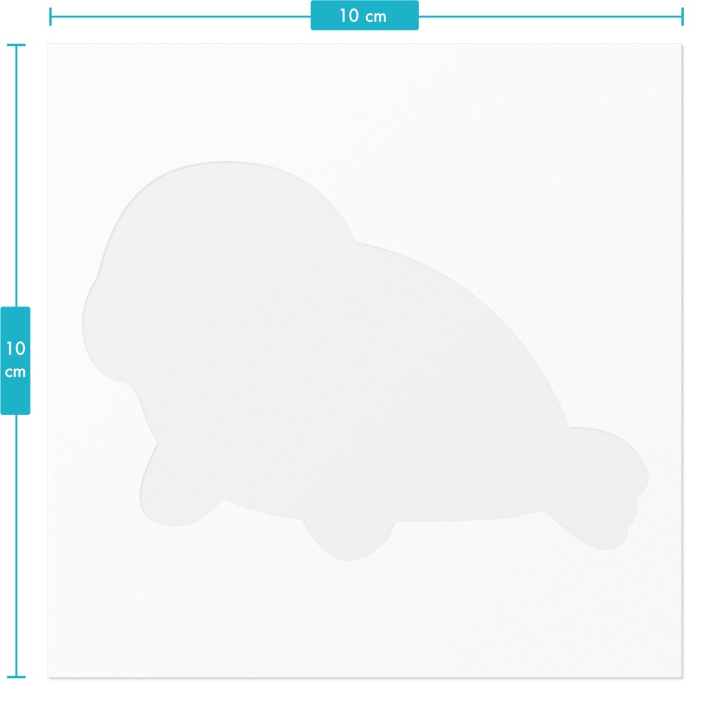 琵琶湖にやって来てしまったバイカルアザラシさんステッカー