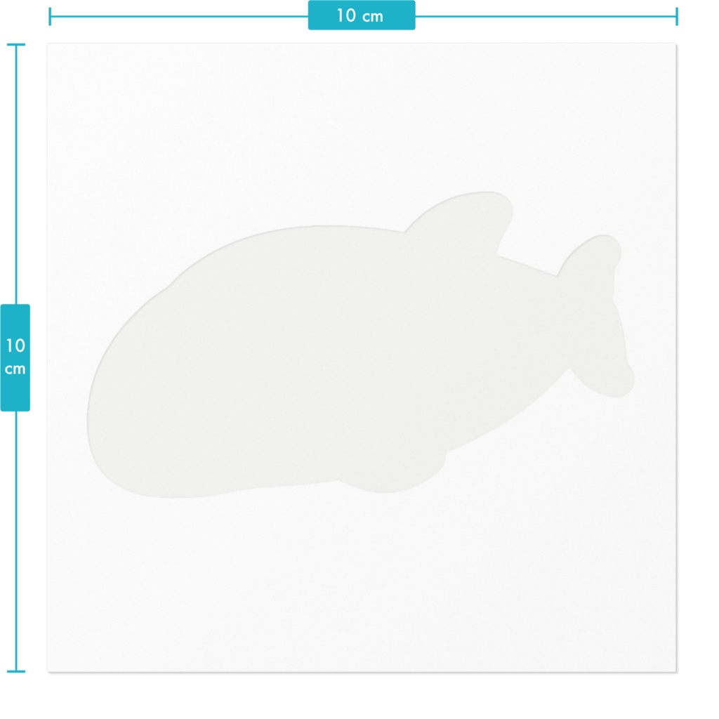 トトアバさんに巻き込まれてしまったコガシラネズミイルカさんステッカー