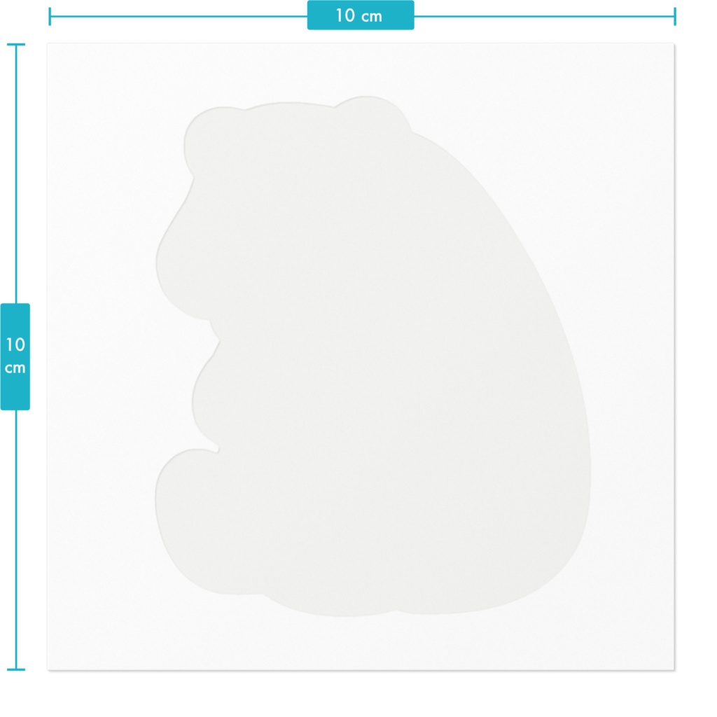 しろくまにされてしまったツキノワグマさんステッカー