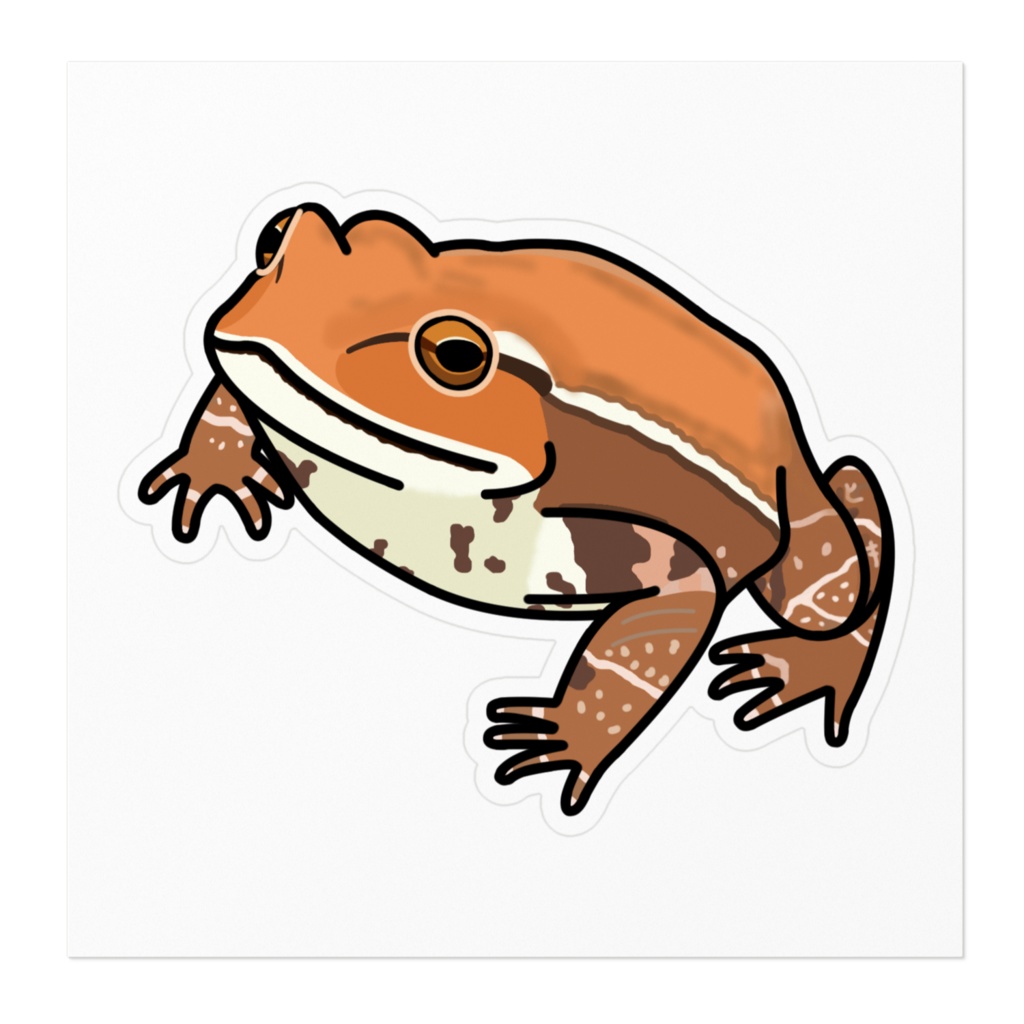 アズマヒキガエルさんかもしれないニホンヒキガエルさんステッカー