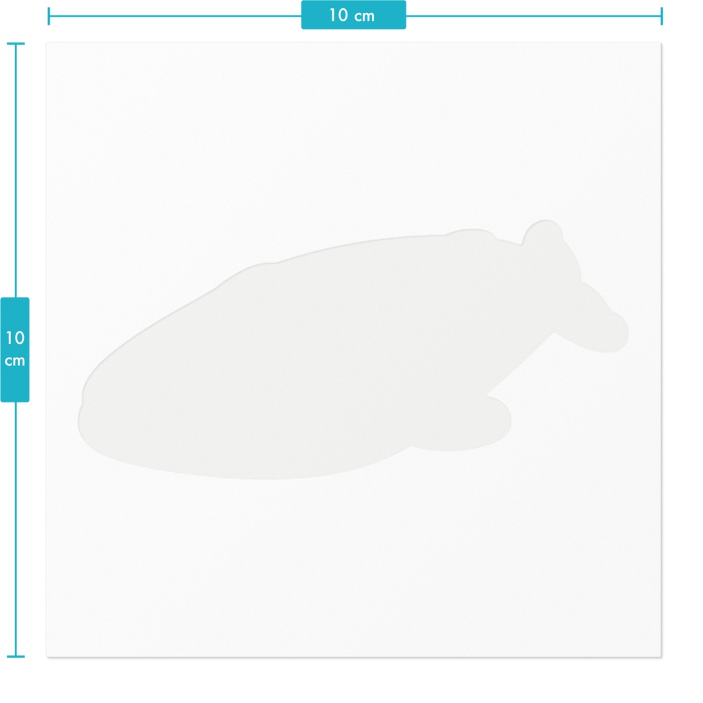 世界最大のシロナガスクジラさんステッカー
