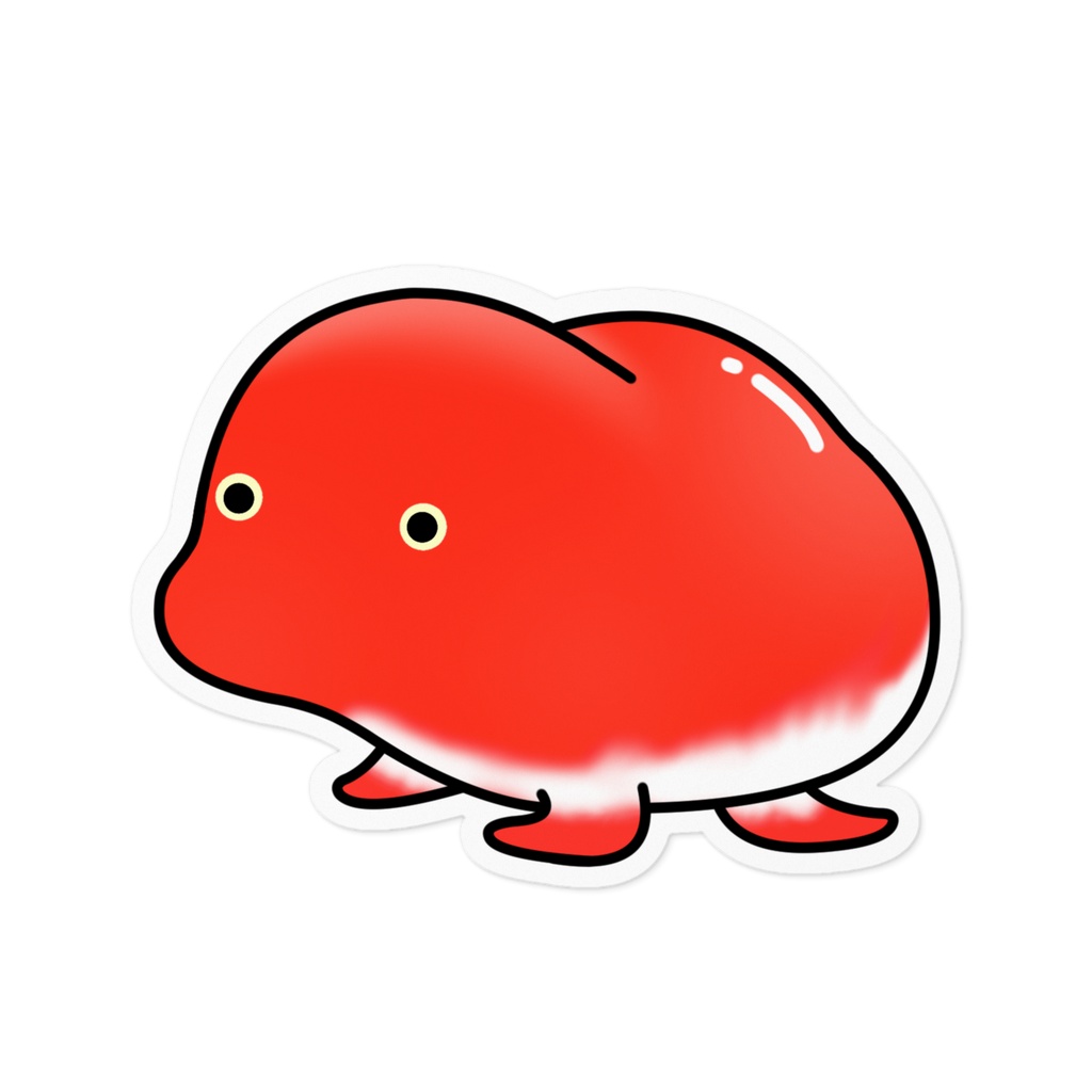 広島に行ってみたい赤へるさんステッカー