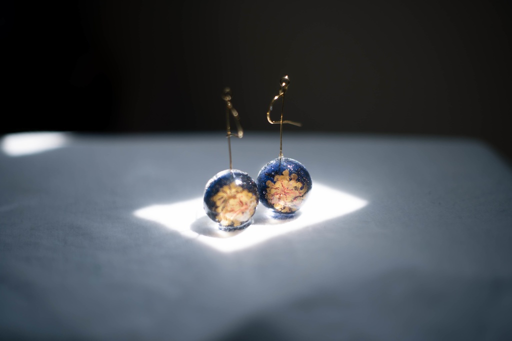 飴ちゃんの耳飾り 花火