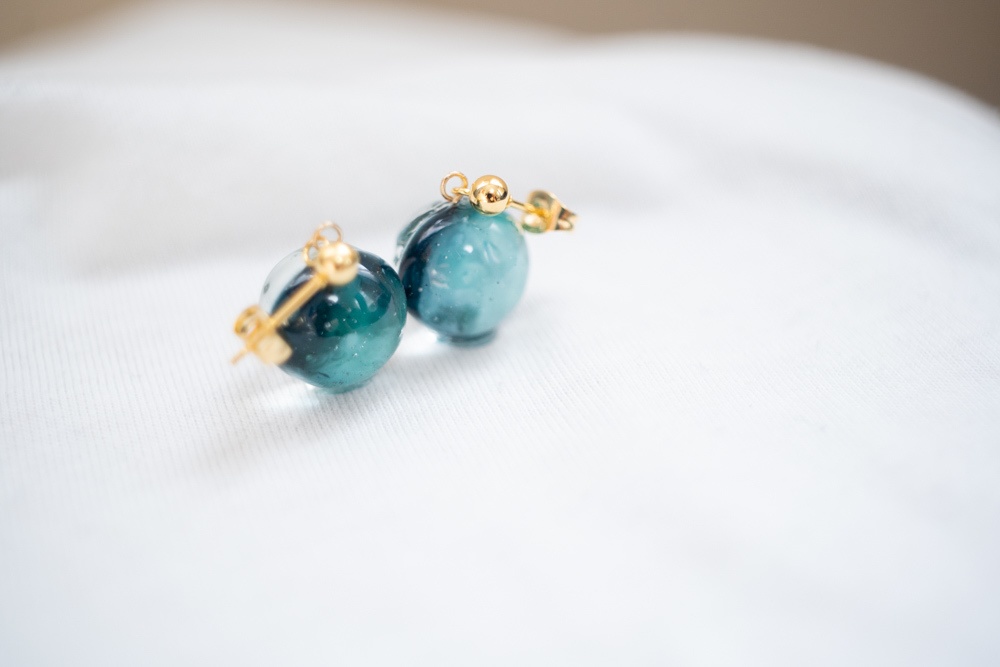 鬼滅の刃 時透無一郎「霞の呼吸」イメージ / ミニ飴ちゃんの耳飾り(ピアス・イヤリング)