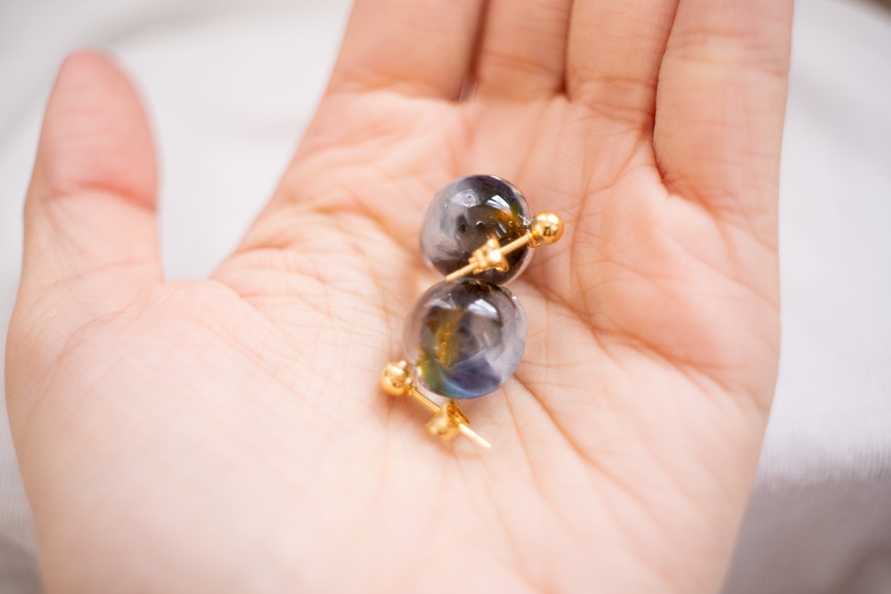 伊黒小芭内「蛇の呼吸」イメージ / ミニ飴ちゃんの耳飾り(ピアス・イヤリング)