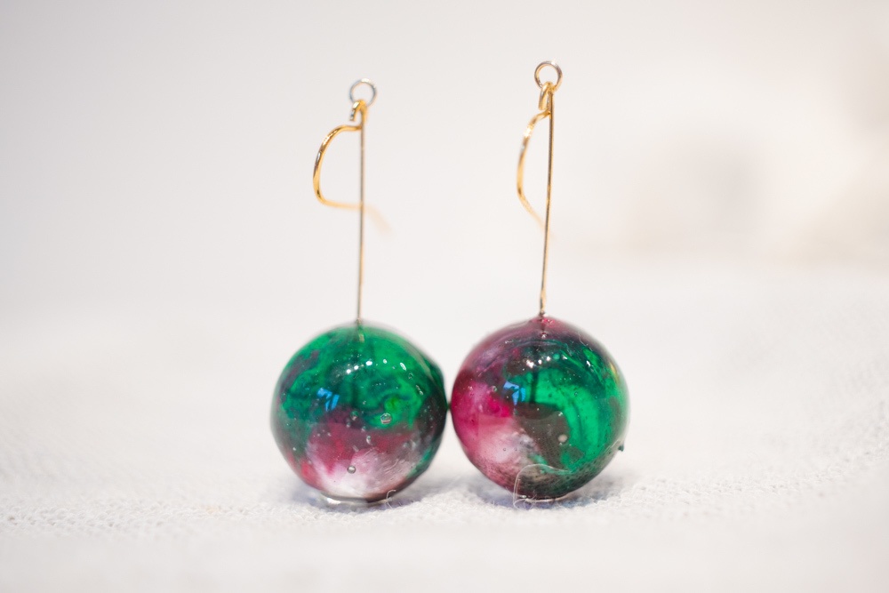 鬼滅の刃 竈門炭治郎「ヒノカミ神楽」イメージ / 飴ちゃんの耳飾り(ピアス・イヤリング)