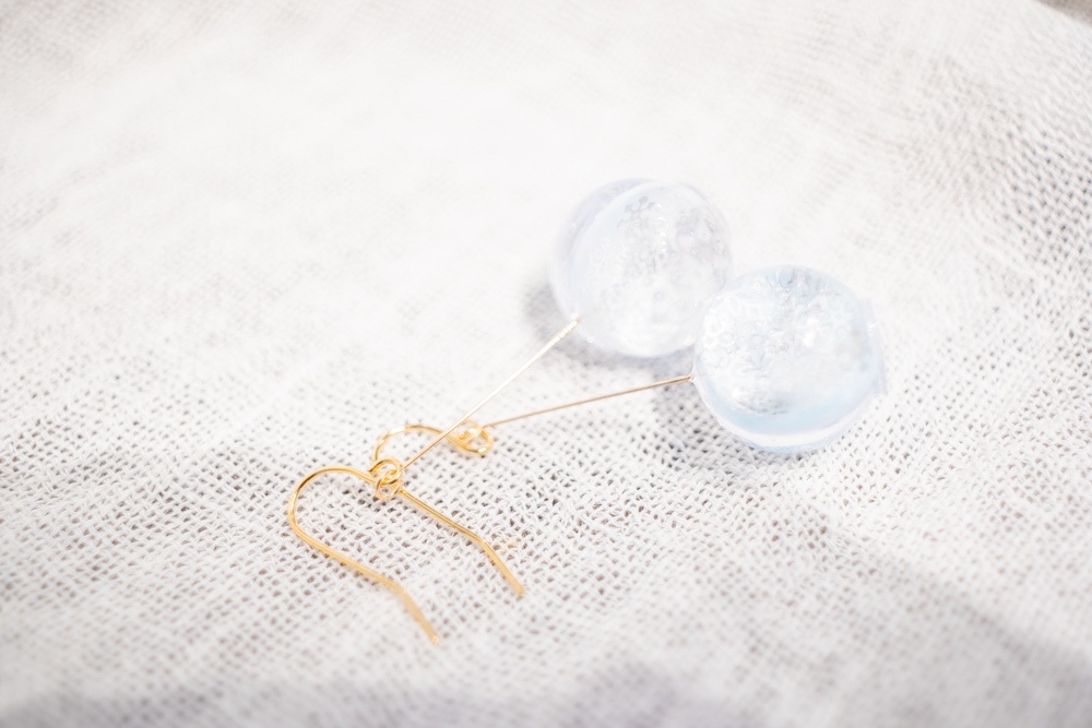 雪の結晶〜六花〜 / 飴ちゃんの耳飾り(ピアス・イヤリング)
