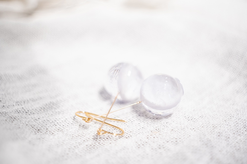 雪景色 / 飴ちゃんの耳飾り(ピアス・イヤリング)