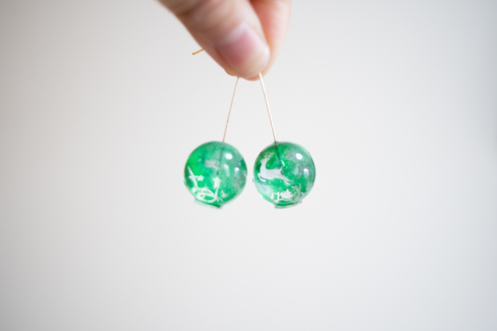 めりくり-Green- / 飴ちゃんの耳飾り(ピアス・イヤリング)