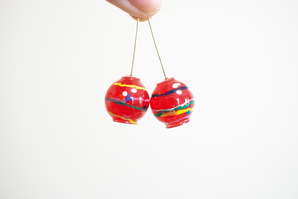 【8/15まで】ヨーヨー (全7色/ピアス サージカルステンレス) 飴ちゃんの耳飾り