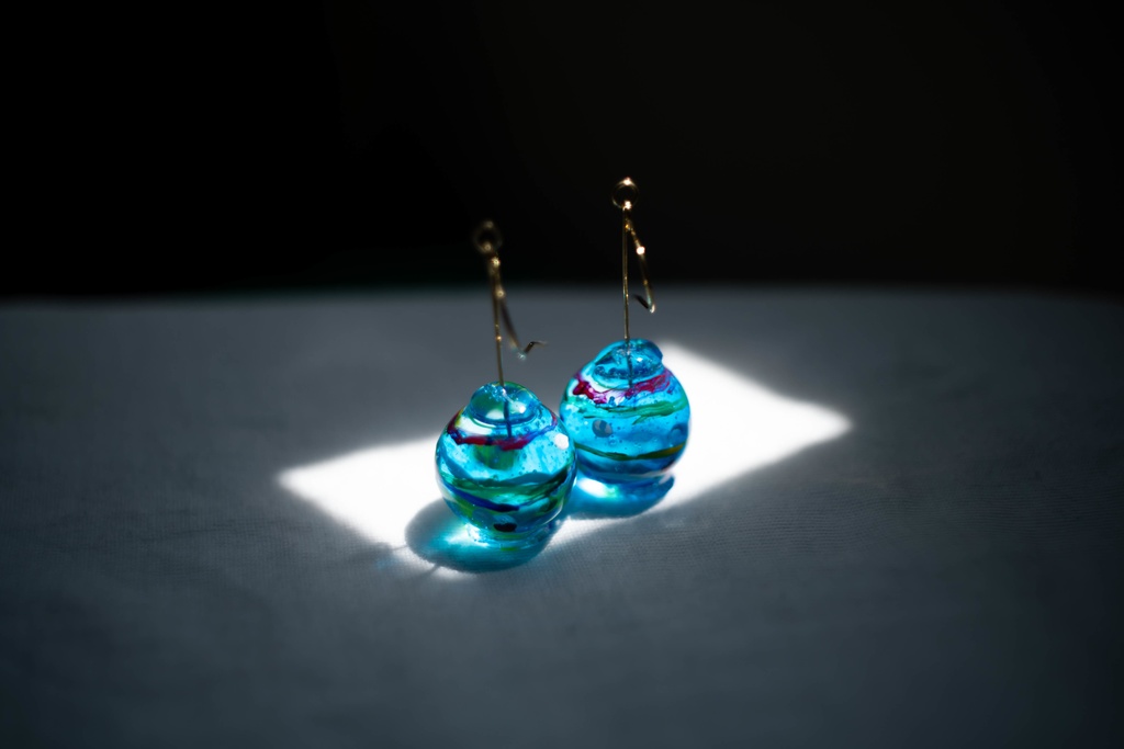 【8/15まで】ヨーヨー (全7色/イヤリング サージカルステンレス) 飴ちゃんの耳飾り