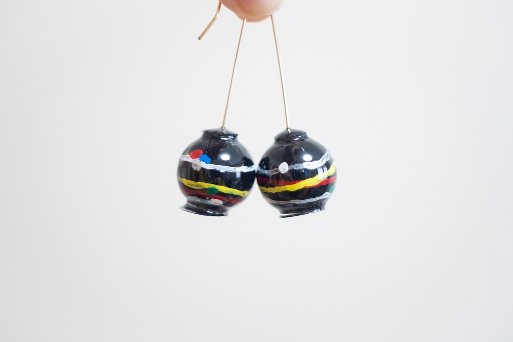 【8/15まで】ヨーヨー (全7色/イヤリング 樹脂) 飴ちゃんの耳飾り