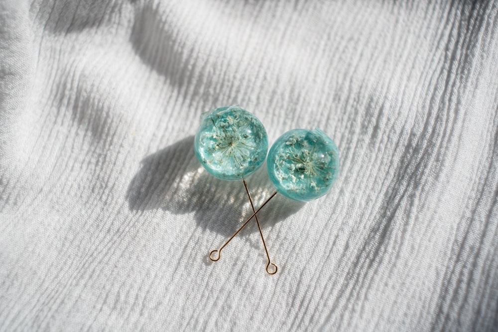 【SALE!!】花の妖精 三色昼顔/飴ちゃんの耳飾り(ピアス・イヤリング)