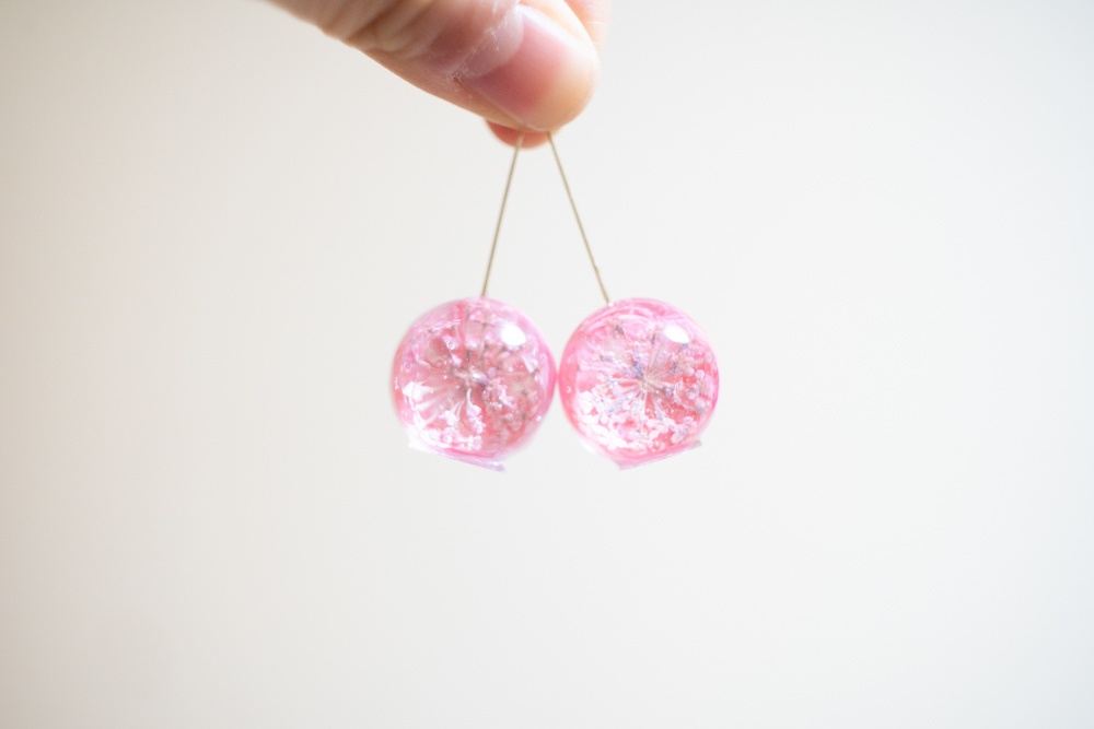 【SALE!!】花の妖精 三色昼顔/飴ちゃんの耳飾り(ピアス・イヤリング)