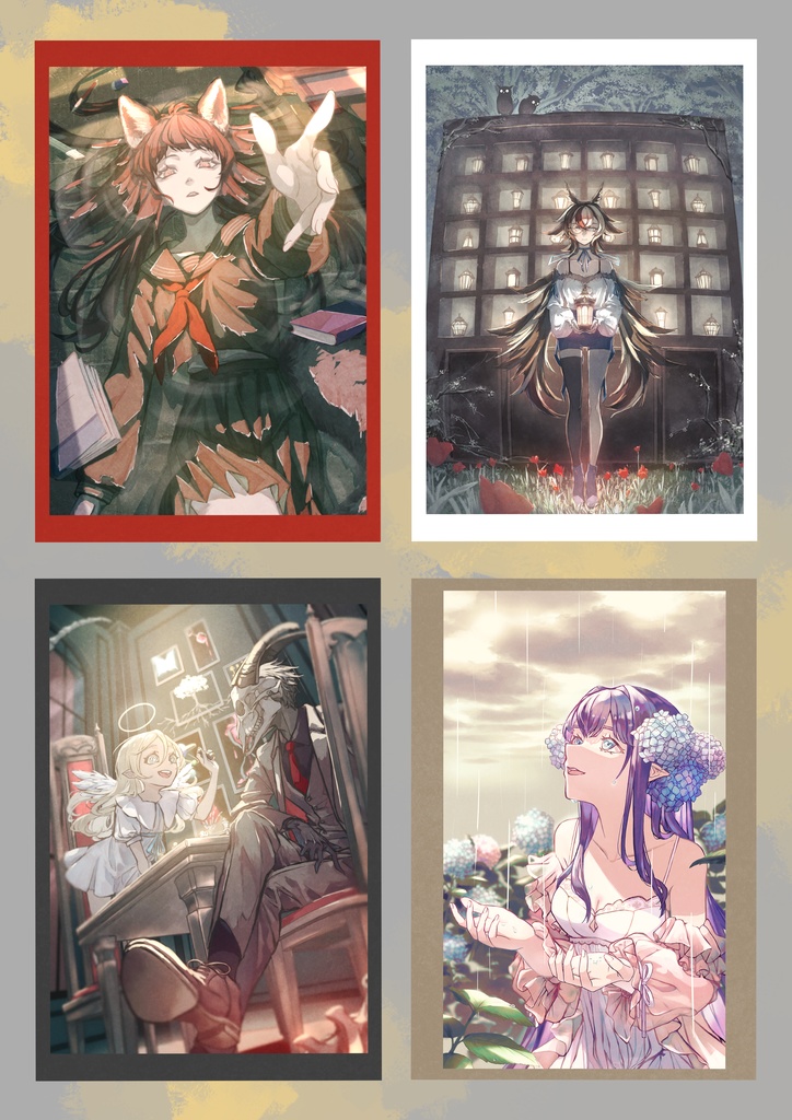 ポストカード4種セット