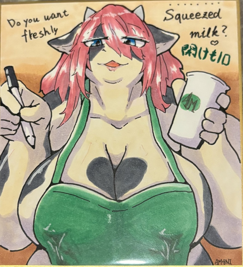 【関西けもケット10】色紙 サニーの搾りたて