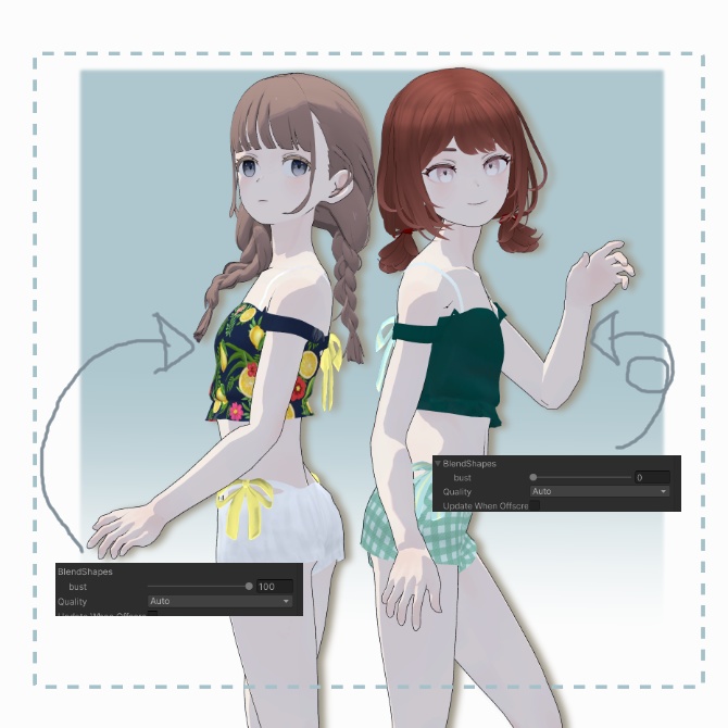 【Grus対応】Bustier bikini