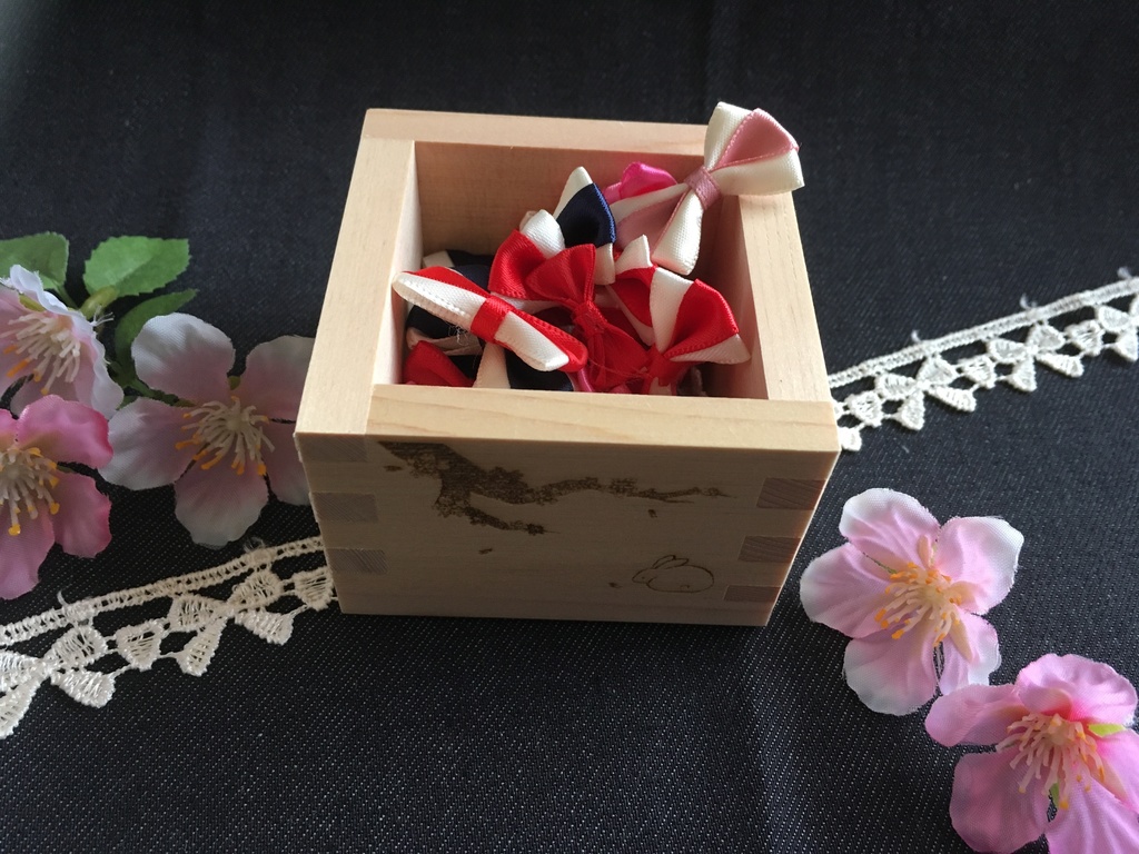 国産檜枡 桜とうさぎ 金平糖の花束 Booth
