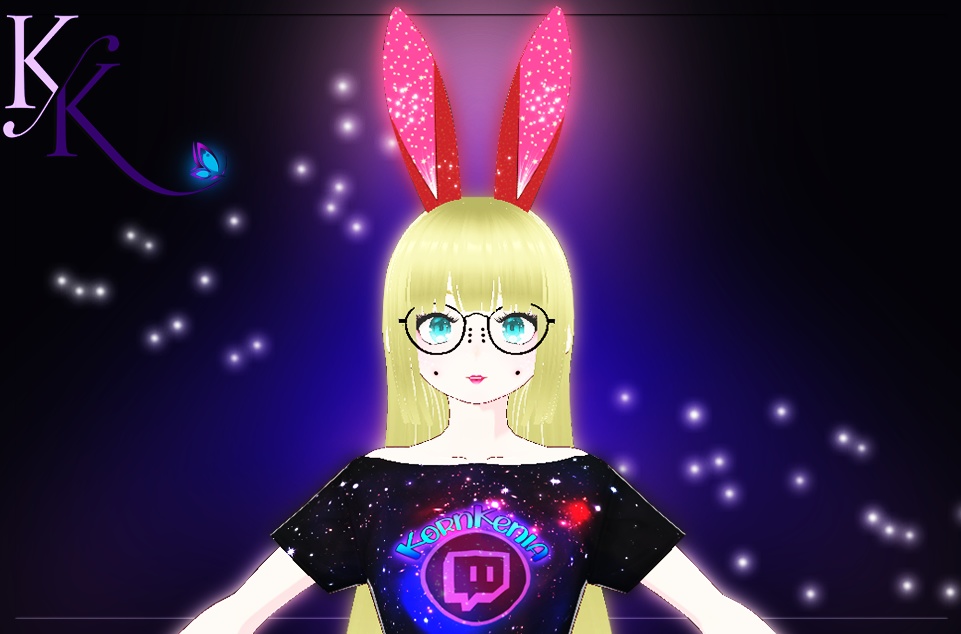 Pink shiny bunny ears