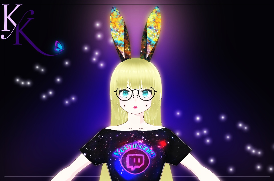 Colored rabbit ears