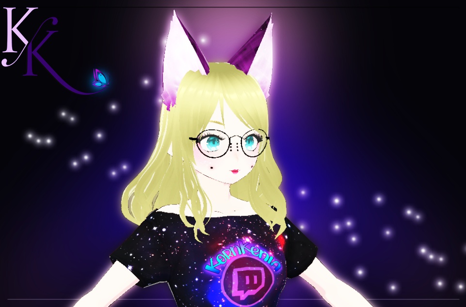 Galaxy pink cat ears