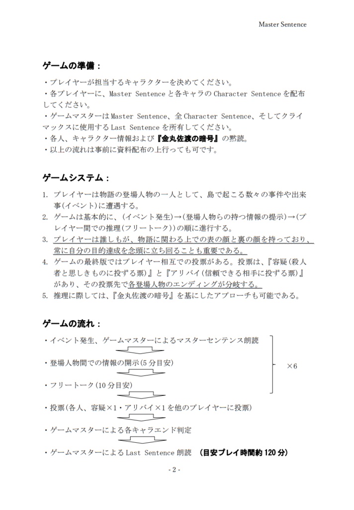 マーダーミステリー 『佐渡子爵の遺産』