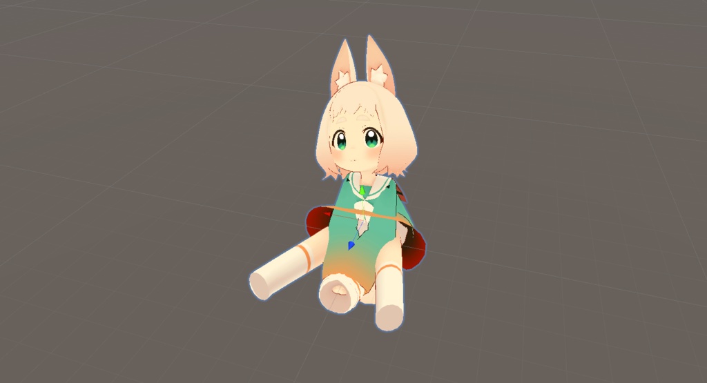 ペタ座りAFKモーション