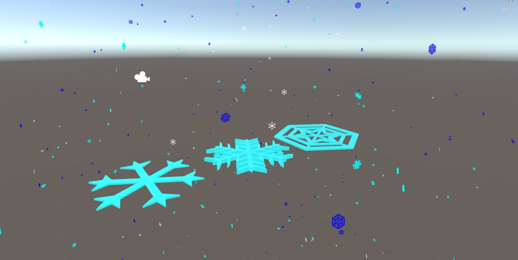 雪っぽいパーティクル