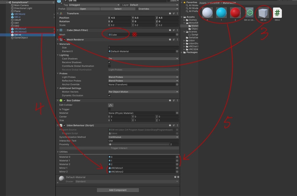 ミラースイッチ【UDON】