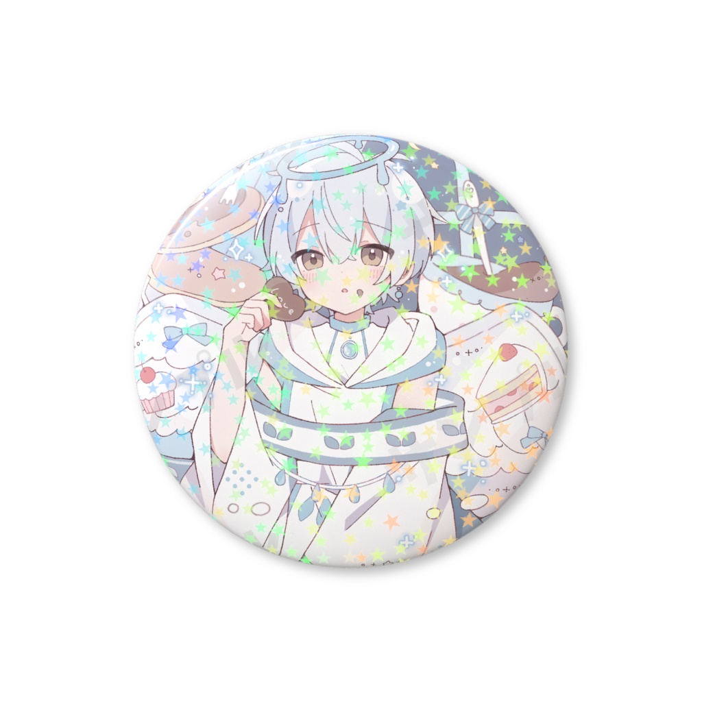 甘実かかお ホログラム缶バッチ 56mm