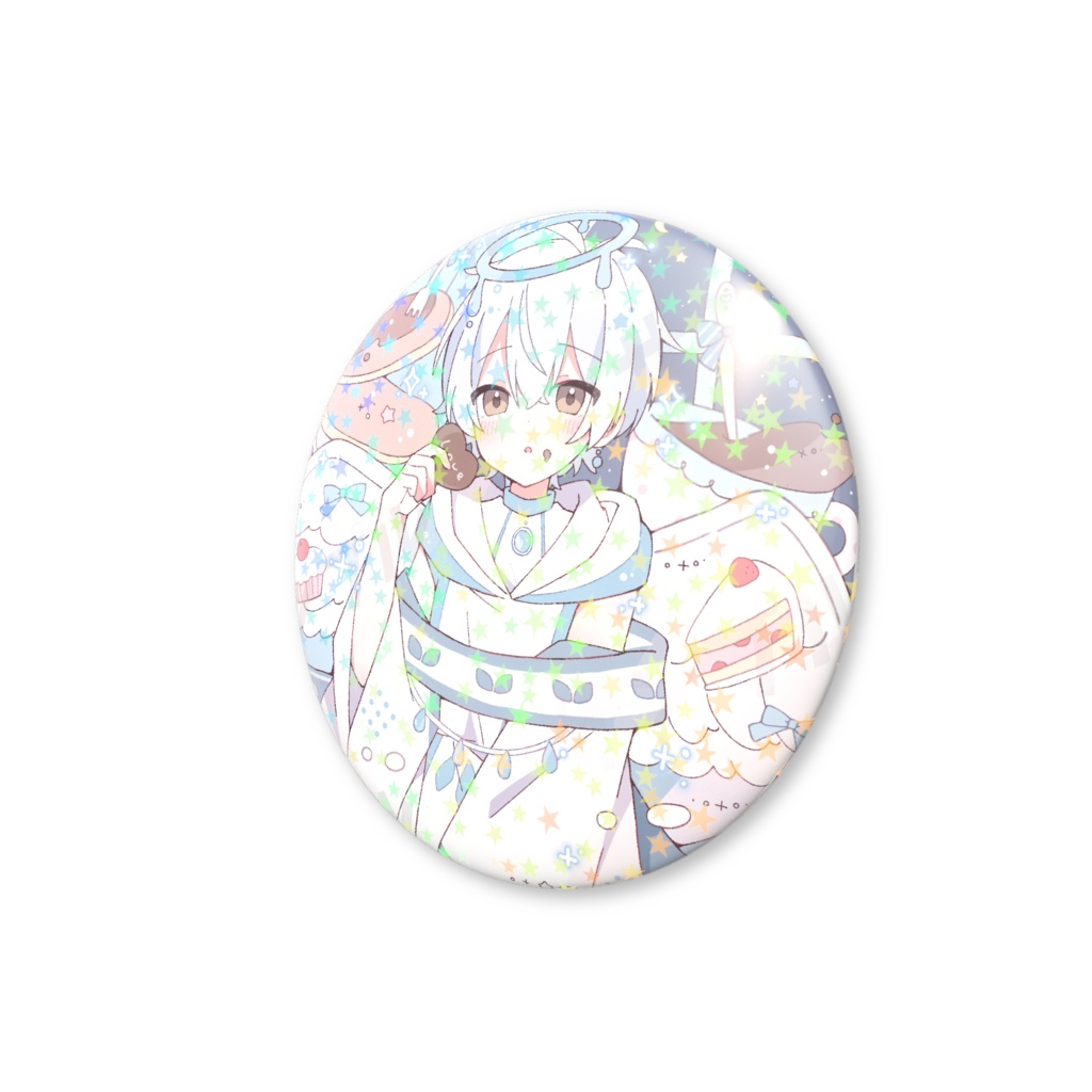 甘実かかお ホログラム缶バッチ 56mm