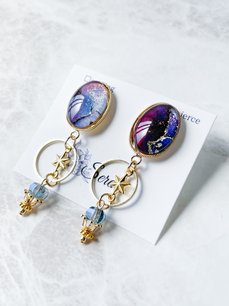 【原神】イメージイヤリング/ピアス(オーバル)