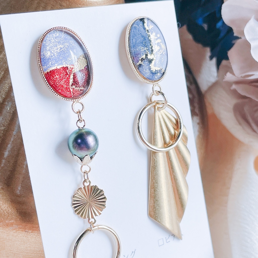 【原神】イメージイヤリング/ピアス(オーバル)