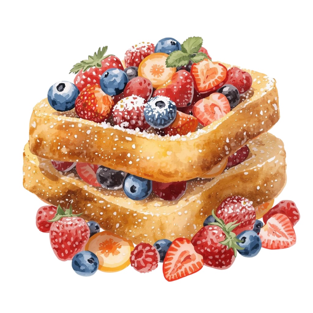 カフェモチーフの水彩クリップアート 20点