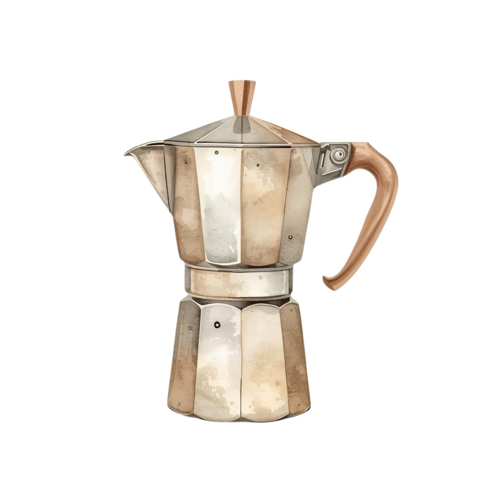 カフェモチーフの水彩クリップアート 20点