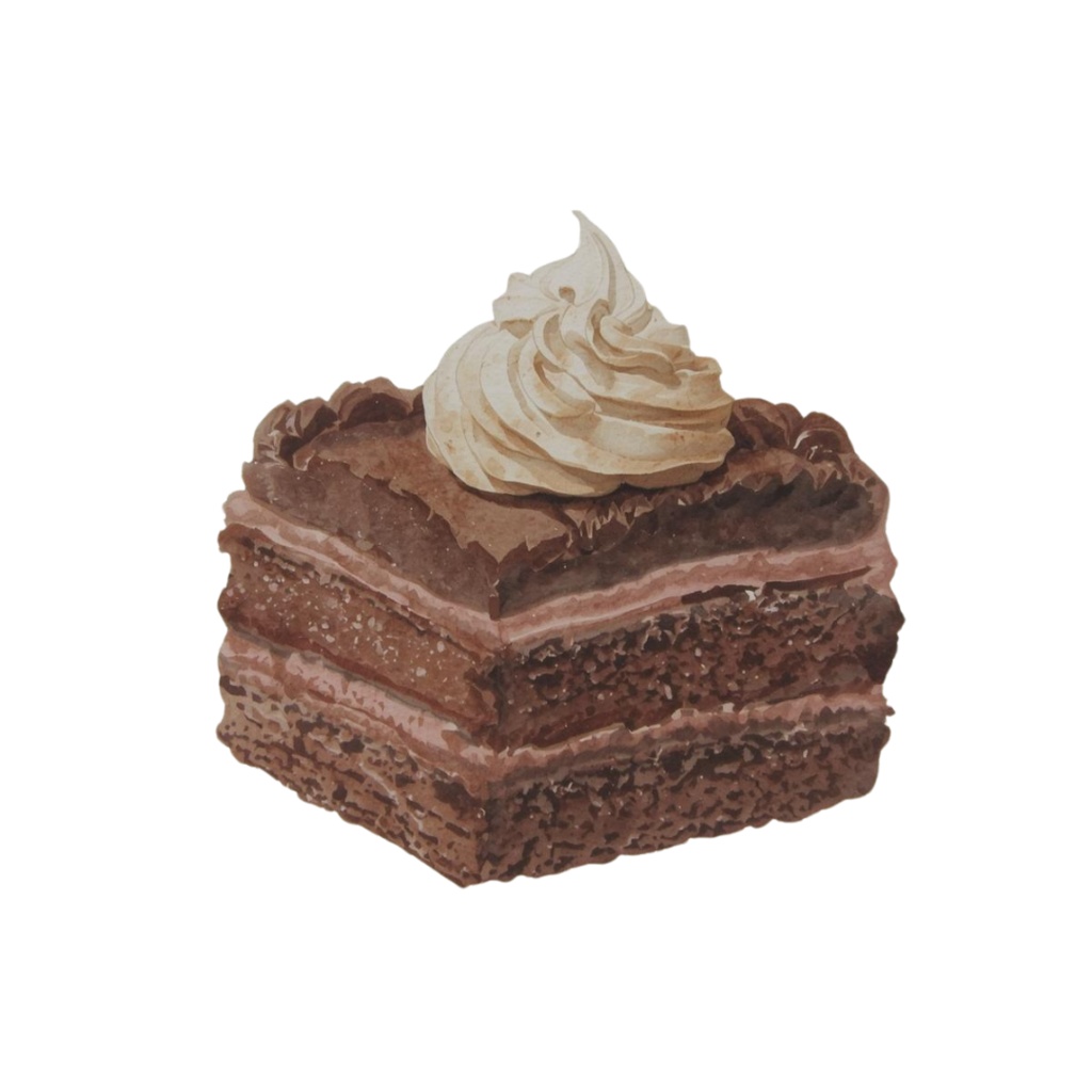 カフェモチーフの水彩クリップアート 20点