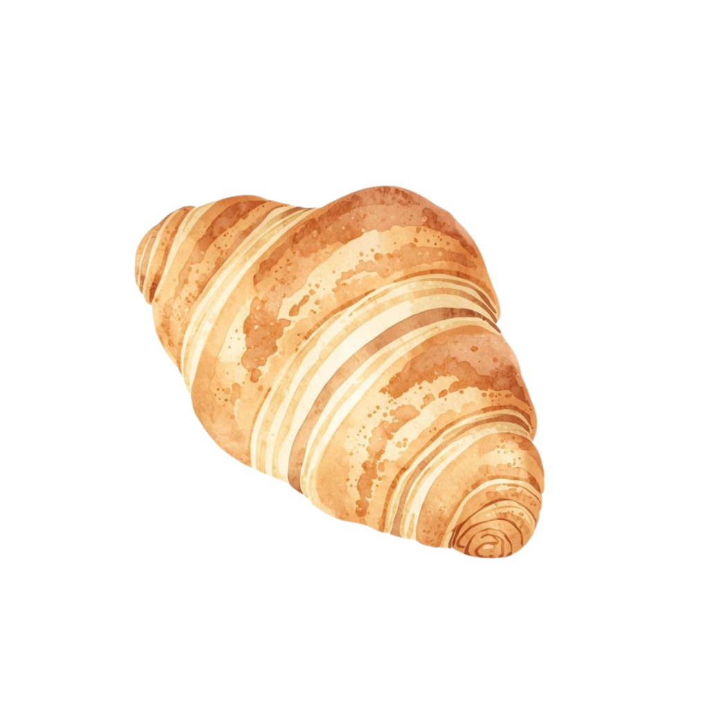 カフェモチーフの水彩クリップアート 20点