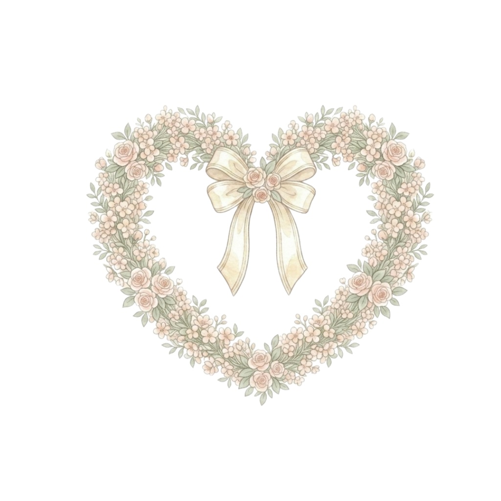 アンティーク風ウェディングクリップアートセット|PNG23点|背景透過|結婚式素材