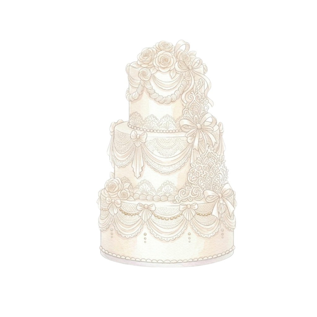 アンティーク風ウェディングクリップアートセット|PNG23点|背景透過|結婚式素材