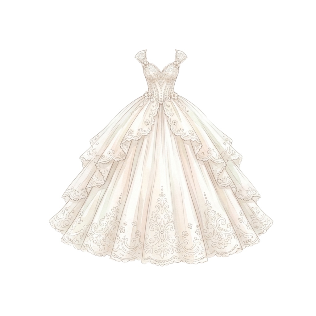 アンティーク風ウェディングクリップアートセット|PNG23点|背景透過|結婚式素材