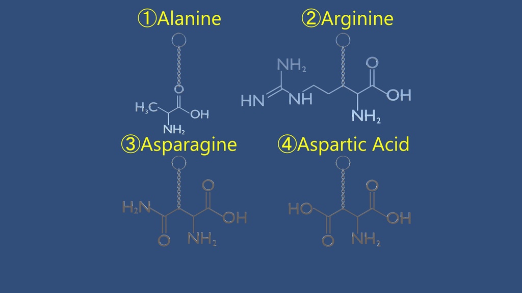 【VRChat想定】アミノ酸イヤリング【PhysBone対応済み】AminoAcid_Earring
