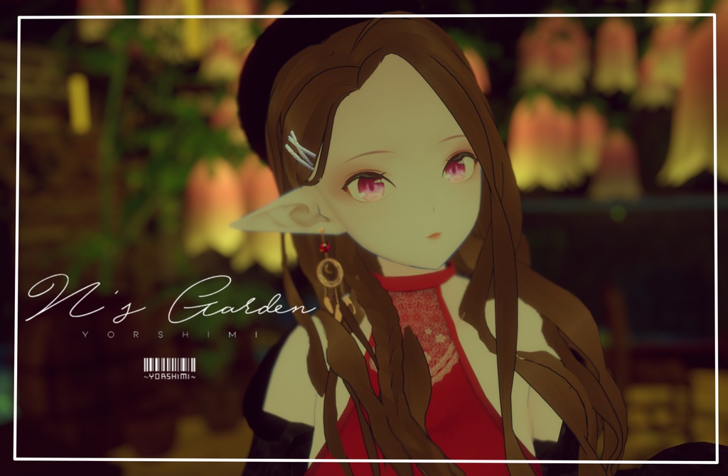 [3Dモデル]ナチュラルロングヘアー