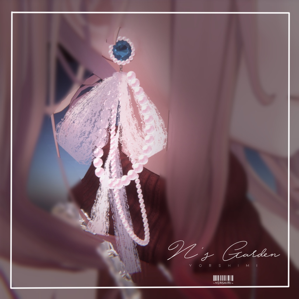 [3Dモデル]レースパールアクセサリーセット_Lace Pearl Acc