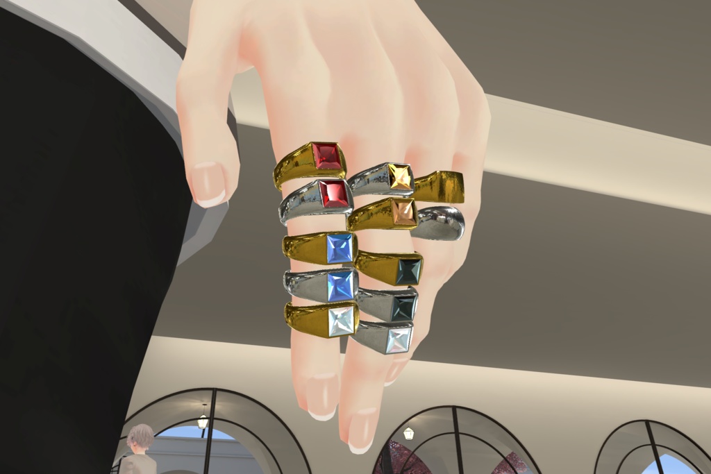 SQUARE RING SET*リングセット*VRC向け