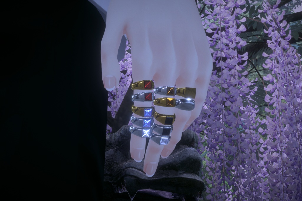 SQUARE RING SET*リングセット*VRC向け