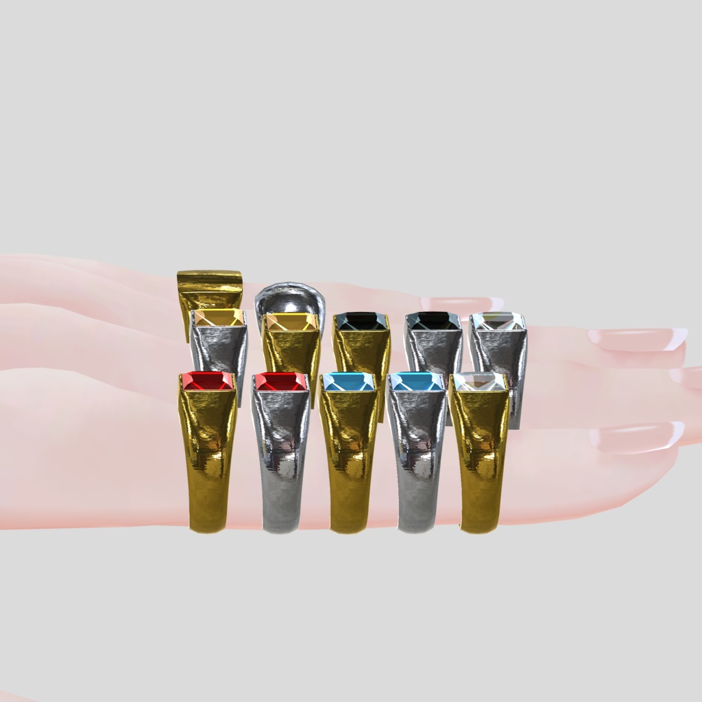 SQUARE RING SET*リングセット*VRC向け